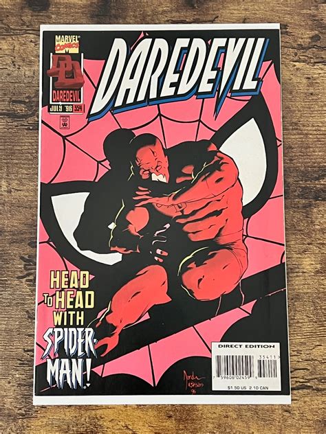 Daredevil 354 Direct Edition 1996 NM Spider Man App Comic Books