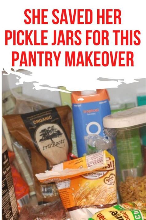 Easy Cheap Kitchen Pantry Organization Idea Diy Pickle Jars Kitchen