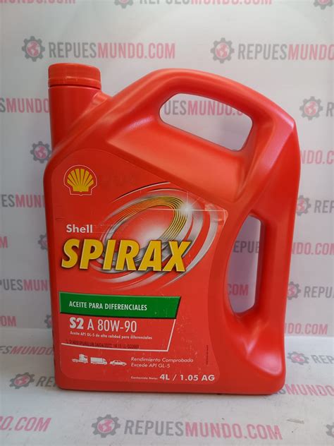 GALON ACEITE SHELL SPIRAX S2 A 80W 140 Repuesmundo