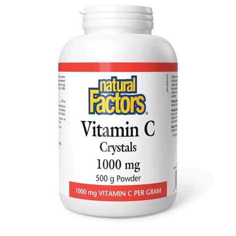 Natural Factors Vitamin C Crystals 1000mg 500g