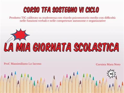 Book Creator Ebook Formativo La Mia Giornata Scolastica