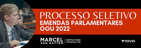 Processo Seletivo De Emendas Dep Marcel Van Hattem