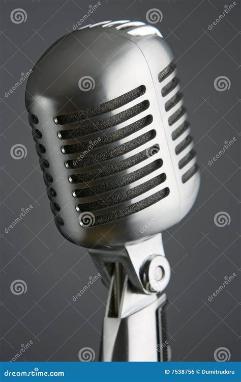 Professional Studio Microphone Stock Photo - Image of metallic ...