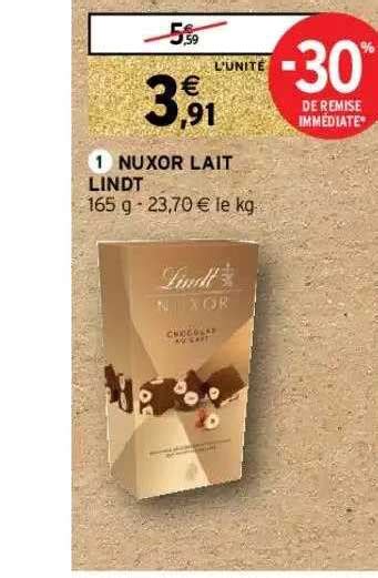 Promo Nuxor Lait Lindt Chez Intermarch Hyper Icatalogue Fr