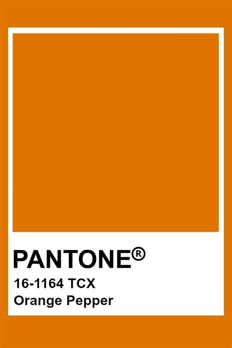 Pantone Color Chart Orange