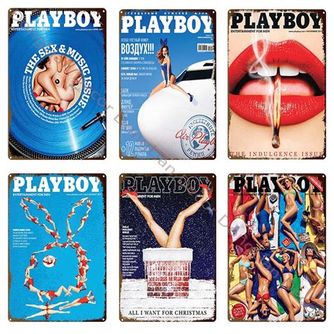 Retro Play Boy Metall Poster Wand Dekorative Sexy M Dchen Vintage