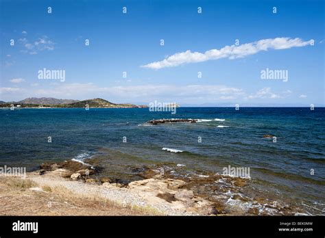 Chia Beach Pula Cagliari Sardinia Italy White Sand Sun Umbrellas