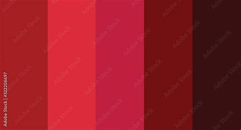 Red color palette vector illustration Stock Vector | Adobe Stock