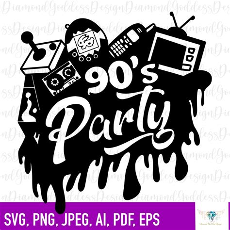 90s Party Svg 90s Mommy Old School Tshirt Boss Lady Etsy