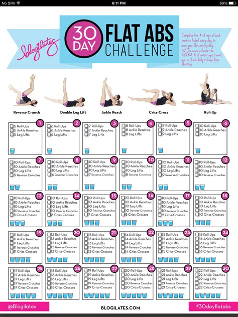 Pin On Work It Out 30 Day Ab Challenge Workout Challenge Abs Challenge