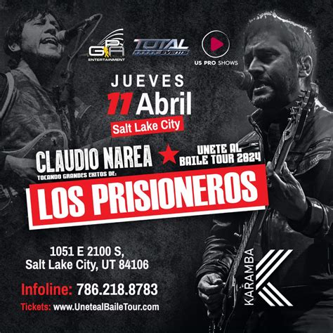 SALT LAKE CITY UNETE AL BAILE TOUR GRANDES EXITOS LOS PRISIONEROS