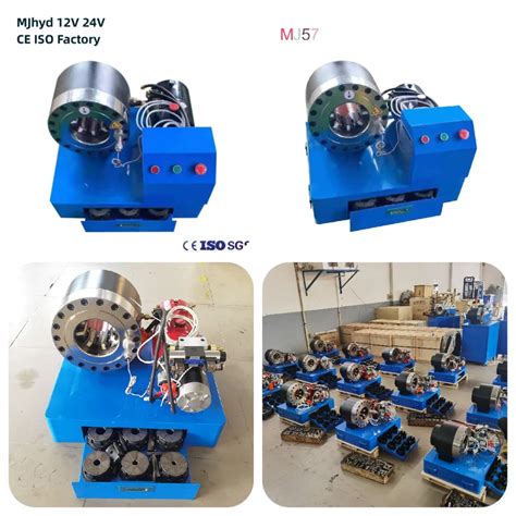 Factory Direct CE ISO Certified Hydraulic Hose Crimping Machine 12V 24V