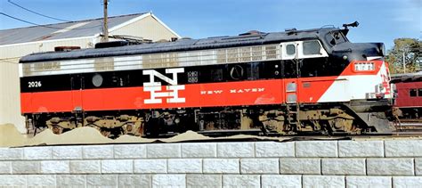 New Haven EMD FL9 In The CCCX Yard On A Sunny Friday Afternoon The