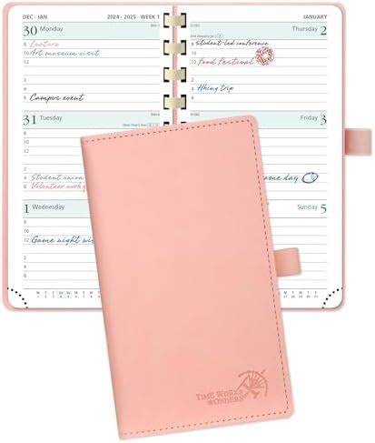 Poprun Pocket Diary Week To View Slim X Cm Soft Cover