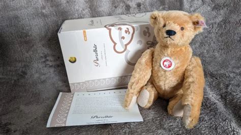 STEIFF TEDDYBÄR PURZELBÄR limitiert rotblond 30cm mit Zertifikat