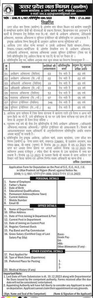 Pm Har Ghar Jal Yojana Jal Jeevan Mission Vacancy Updates