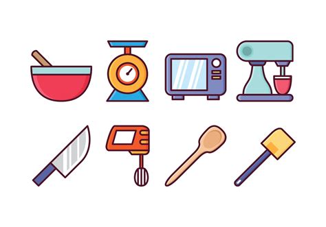 Free Kitchen Icon Set 135742 Vector Art At Vecteezy