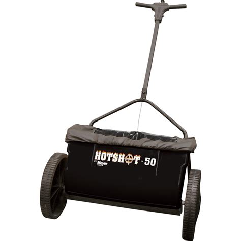 Meyer Hotshot 50 Drop Spreader — 50 Lb Capacity Model 38185 Walk Behind Salt Spreaders