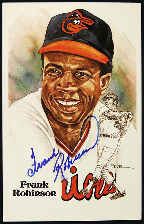 Lot Detail - 1983 Frank Robinson Baltimore Orioles Signed 3.5" x 5.5 ...