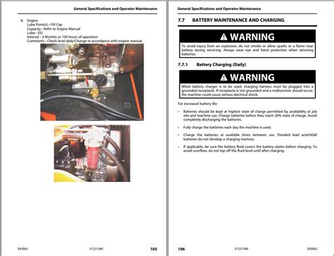 JLG Boom Lifts E450AJ Operation Safety Manual 31221340 2023 PVC 2301