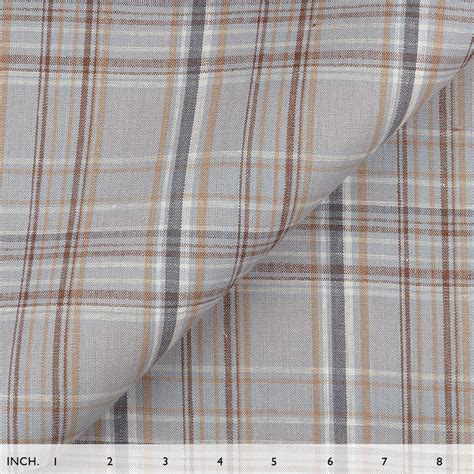 Fabric Il045 100 Linen Fabric 862 Plaid