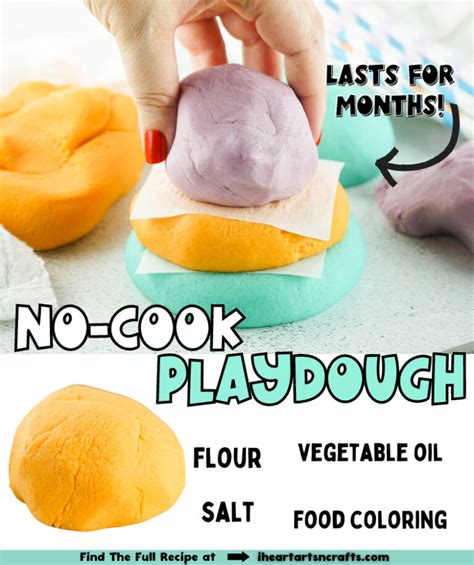 The Best Homemade No Cook Playdough Recipe I Heart Arts N Crafts