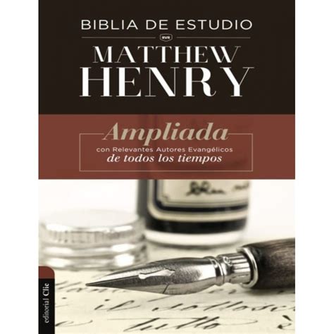 Biblia Estudio Matthew Henry Rvr Tapa Dura Matthew Henry