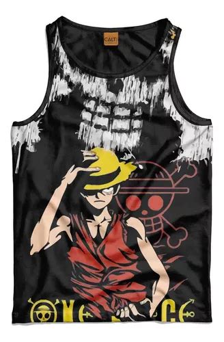 Regata Estampada One Piece Luffy Zoro Anime Otaku Mangá MercadoLivre