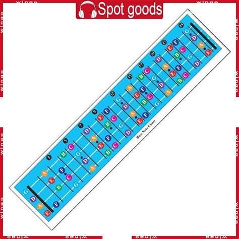 win bass chord chart poster diagram bass training guide bass fretboard