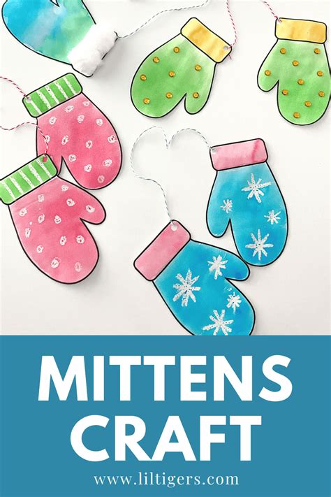 Easy Mitten Craft With Free Printable Mitten Template