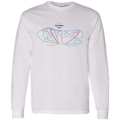 Trail Map Long Sleeve T – Plattekill Mountain | Apparel Store