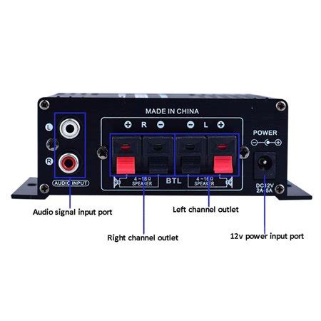 Car Audio Power Amplifier HIFI Audio Bluetooth Amplifier Home amplifier radio amplifier LED car ...