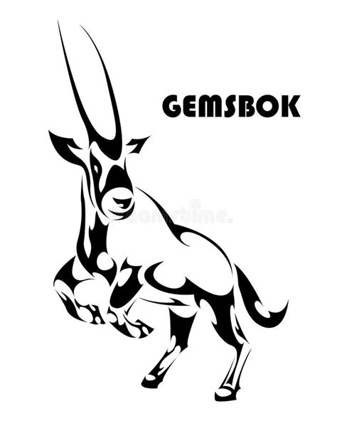 Gemsbok Antelope Stock Illustrations – 137 Gemsbok Antelope Stock ...