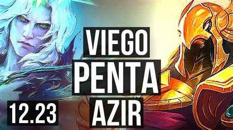 Viego Vs Azir Mid Penta 1100 Games 18 4 10 Godlike 800k