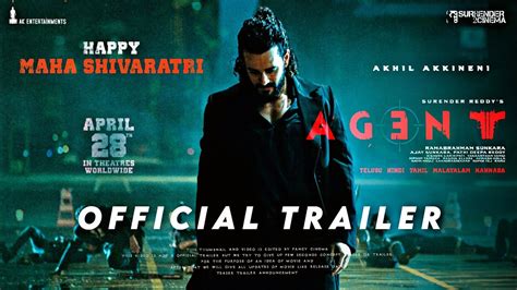 Agent Official Trailer New Look Akhil Akkineni Mammootty Sakshi