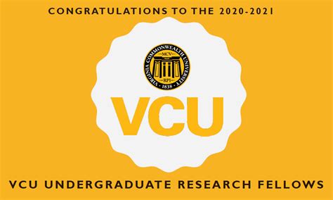 Vcu Engineerings 2020 21 Vcu Undergraduate Research Fellows And