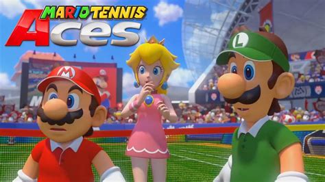 Mario Tennis Aces Beginning Video Peach Luigi Yoshi Daisy Wario Waluigi