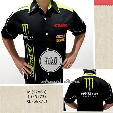 Kemeja Moto Gp Hem Pdh Yamaha Monster