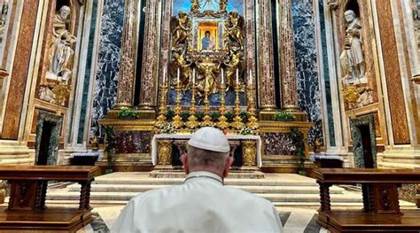 El Papa Francisco Encomienda Su Viaje A La Jmj Ante La Virgen De Santa