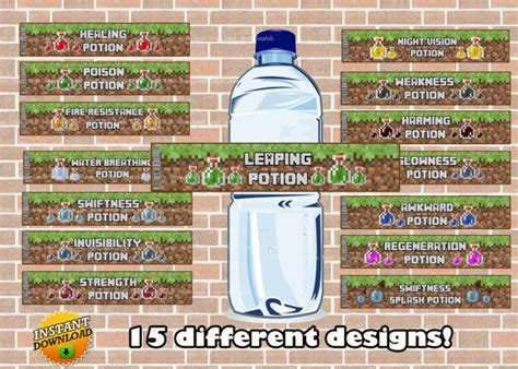 POTION BOTTLE LABELS (15 styles!). Decoration birthday party. Buffet ...