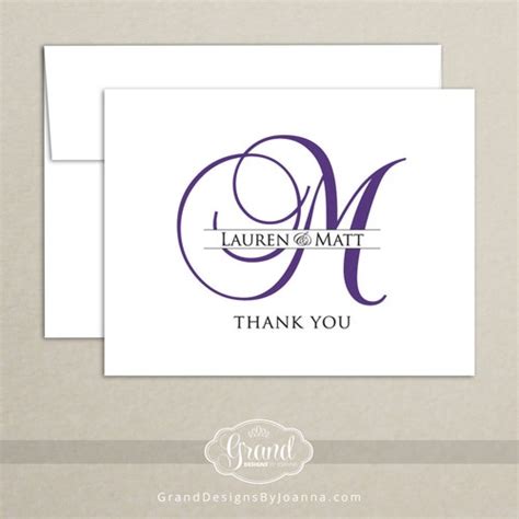 Personalized Stationary Monogrammed Note Card Personalized Etsy