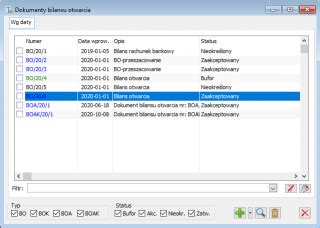 Bilans Otwarcia Baza Wiedzy Comarch Erp Xl