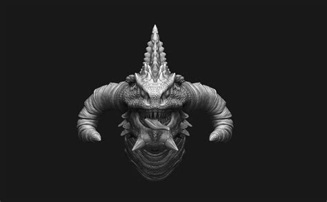 Artstation Dragon Head Pack Game Assets