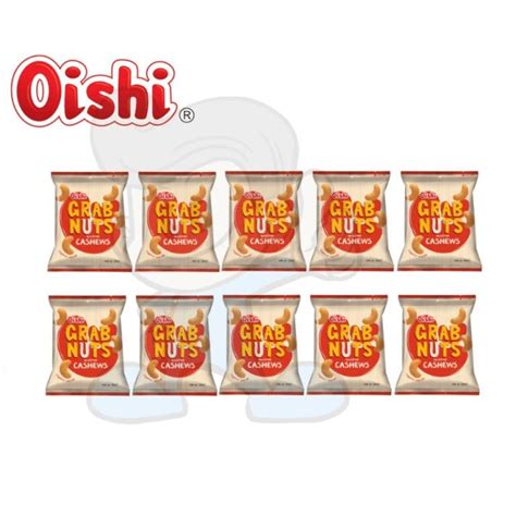 Oishi Grab Nuts Roasted Cashews 10 X 30g Food Drinks Packaged