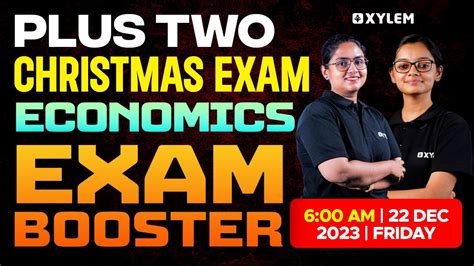 Plus Two Economics Christmas Exam Exam Booster Xylem Plus Two