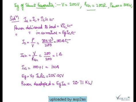 Numerical On DC Generator DC Generator Problems YouTube