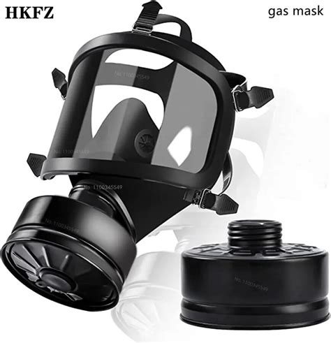 Masque Facial Complet Gaz Avec Filtre Respirateur Chimique Protection