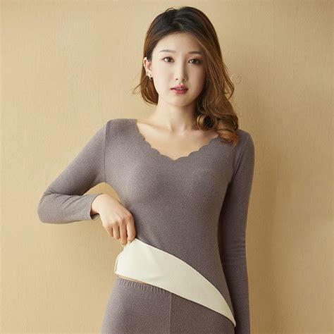 Buy Thermal Underwearplus Velvet Warm Slim Sexy Winter Cultivate Morality Shaped Plus Size Solid