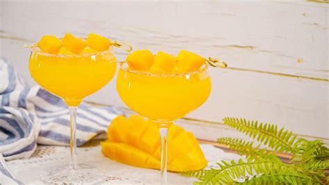 Easy Mango Margarita On The Rocks Youtube