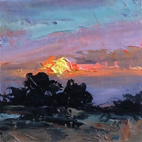 Tom Brown Fine Art Colorful Sunset By Tom Brown